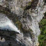 En la base de la cascada de Yelapa